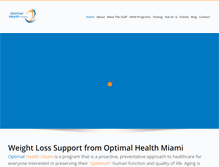 Tablet Screenshot of optimalhealthmiami.com